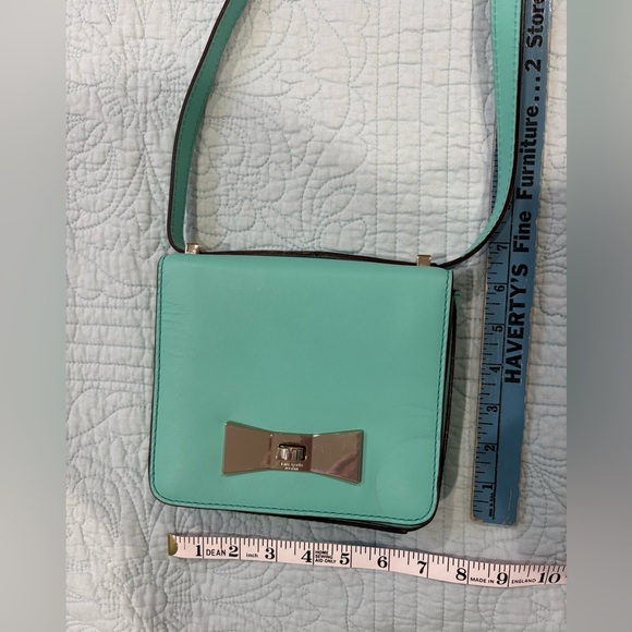 EUC Kate Spade Turquoise Leather Crossbody with Dust Bag $295 - Small/Medium - Picture 10 of 15
